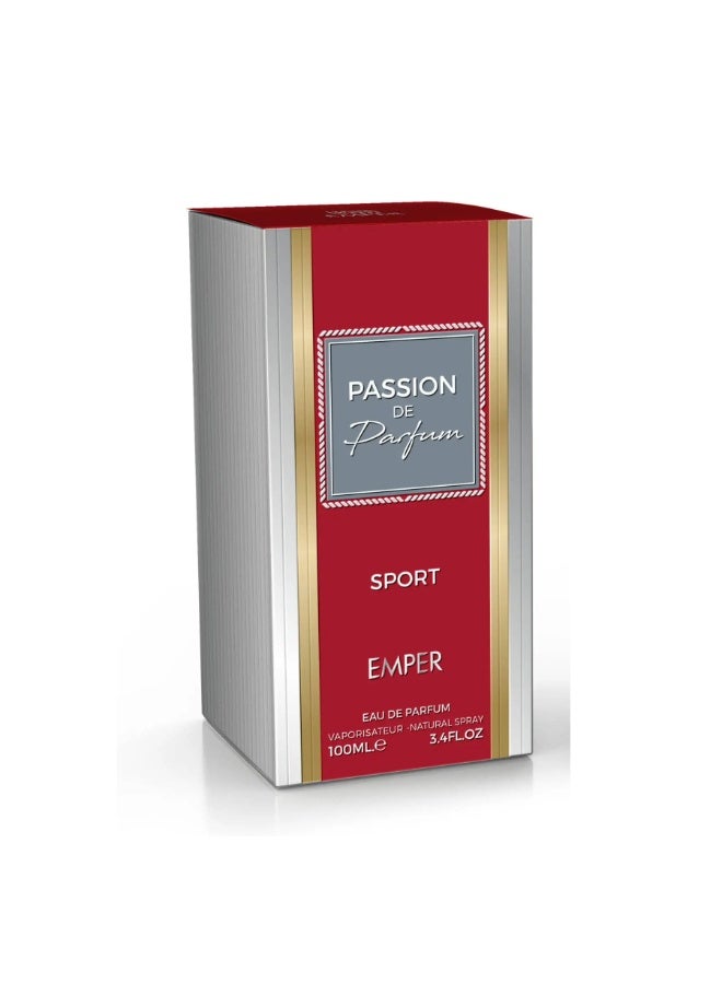 emper Passion De Parfum Sport - For Men - EDP - 100ml - Image 3